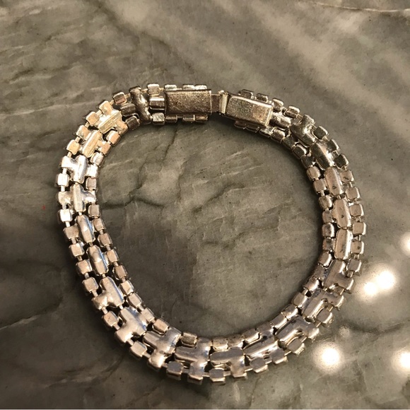 Vanna White Crystal Rhinestone Necklace And Bracelet Set Estate Vintage. - Picture 7 of 11